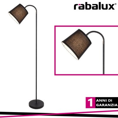 LAMPADA A PIANTANA GODRIC 141CM NERO E27