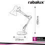LAMPADA SAMSON DA TAVOLO E27   ROSA