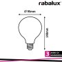 LAMPADA E27 G95 8W 4000K OPALE