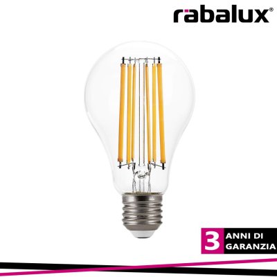 LAMPADINA E27 12W 3000K FILAMENTO 2000LM