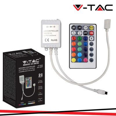 INFRARED CONTROLLER CON TELECOMANDO 3 IN 1 RGB 28 BUTTONS