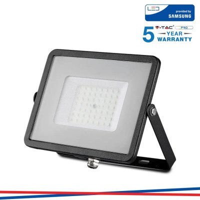 50W LED PROIETTORE SMD SAMSUNG CHIP CORPO NERO 3000K