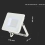 30W LED PROIETTORE SMD SAMSUNG CHIP CORPO BIANCO3000K