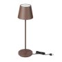 2W LED LAMPADA DA TAVOLO (4400MA BATTERY) IP54 CORTEN BODY 3000K