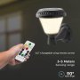 LED SOLARE LAMPADA DA PARETE WITH RF CONTROLLO 3IN1 IP44 CORPO NERO