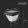 LED SOLARE LAMPADA DA PARETE WITH RF CONTROLLO 3IN1 IP44 CORPO NERO