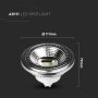 LED LAMPADA AR111 12W GU10   6400K