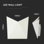 5W LED LAMPADA DA PARETE CORPO BIANCOIP65 3000K