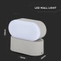 5W LED LAMPADA DA PARETE CORPO GRIGIO IP65 MOVABLE 4000K