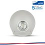 4W LED LAMPADA DA PARETE CORPO GRIGIO ROTONDO IP65 4000K