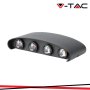 7W LED LAMPADA DA PARETE SAND BLACK IP54 3000K