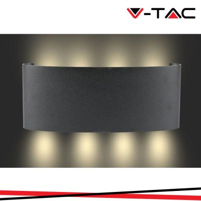 7W LED LAMPADA DA PARETE SAND BLACK IP54 4000K