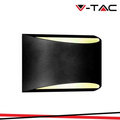 9W LED LAMPADA DA PARETE WITH BRIDGELUX CHIP CORPO NERO 4000K IP54