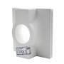 FARETTO IN GESSO 120X120MM QUADRATO HOLDER GU10 INCLUSO