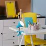 NOAH, CLIP LAMP, BLUE, IN-BUILT LED 5W 360LM 3000K, CABEL SW