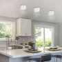KOBALD, INDOOR ALUMINIUM CEILING LAMP, RECTANGLE DOWNLIGHT 1