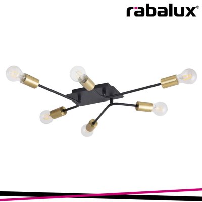 LANNY, INDUSTRIAL STYLE WALL OR CEILING LAMP
