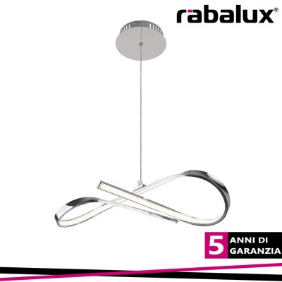 ANIELA, PENDANT LAMP, CHROME, BUILT-IN LED 20W 1600LM 4000K,