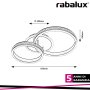 AVALON, CEILING LAMP,BRUSHED ALUMINIUM, CRYSTAL DECORATION O
