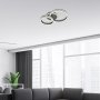 AVALON, CEILING LAMP,BRUSHED ALUMINIUM, CRYSTAL DECORATION O