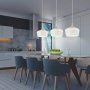 SADIE, PENDANT WITH LAMINATED WOOD EFFECT