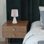 NALANI, VELVET TABLE LAMP, BEIGE, E14 1XMAX40W, CABLE COLOR