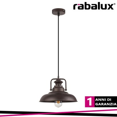 KYLE, INDUSTRIAL STYLE DARK BROWN PENDANT