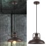 KYLE, INDUSTRIAL STYLE DARK BROWN PENDANT