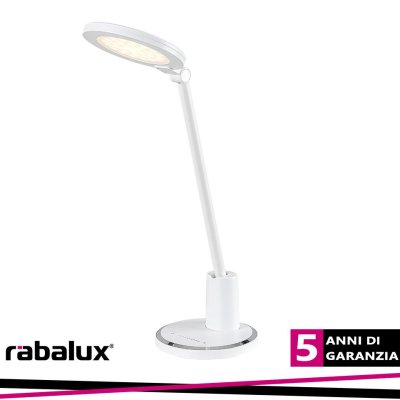 TEKLA, METAL LED TABLE LAMP, WHITE, BUILT-IN LED 10W 700LM D