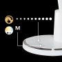 TEKLA, METAL LED TABLE LAMP, WHITE, BUILT-IN LED 10W 700LM D