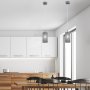CALLIA, METAL PENDANT LAMP, E14 1X MAX 25W, GREY