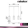 CALLIA, METAL PENDANT LAMP, E14 3X MAX 25W, GREY