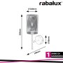 CALLIA, METAL WALL LAMP, E14 1X MAX 25W, GREY