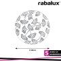 BENITA, LED CEILING LAMP, WHITE MATT GINGKO PATTERN, 24W 120