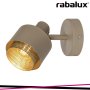 FEDORA METAL SPOT , E14 1XMAX 40W, LIGHT BROWN, GOLD