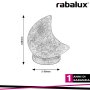 WASABI, MINI SALT RGB LED DECOR LAMP WITH USB, MOON SHAPE, O
