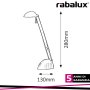 RONALD, LED DESK LAMP 5W 6400K BLACK