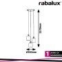 NATINA, PENDANT, BROWN/SATIN CHROME, E14 3X MAX 25W, EXCL.