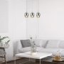 PETUNIA, GLASS PENDANT LAMP, CHROME, TINTED GLASS,  E27 1X M