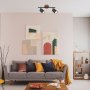 EDMUND INDOOR METAL SPOT LAMP  2XGU10 BLACK/OAK
