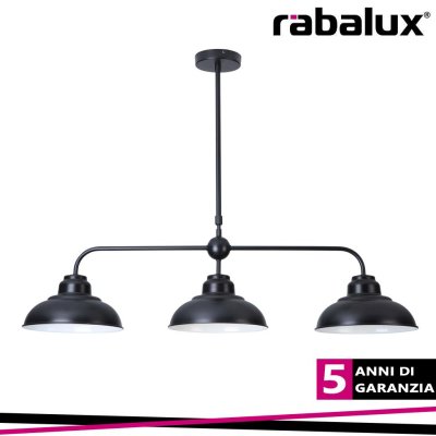 DRAGAN, INDOOR METAL PENDANT  LAMP,  E27 3X MAX 60W, D25XH70
