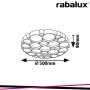 ANDELA CEILING LIGHTS LED 48W 3 STEP DIMMING SILVER