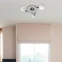 AUREL, SPOT, 3 LIGHTS, WHITE STRIPED
