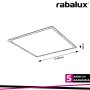ALMOND, LED PANEL CEILING LAMP, WOOD PAINTED ALUMINUM FRAME,