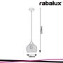 RONAN, PENDANT LAMP, WHITE, E14 1X MAX 40W, LIGHTSOURCE EXCL