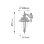 NEW YORK, OUTDOOR WALL LAMP, IP44
