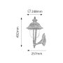 NEW YORK, OUTDOOR WALL LAMP, IP44
