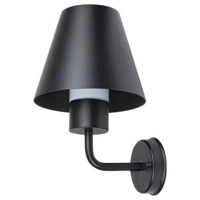 FAVARA, OUTDOOR W.LAMP E27 1X14W BLACK IP44