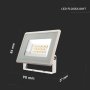 10W LED PROIETTORE SMD F-SERIES CORPO BIANCO6500K