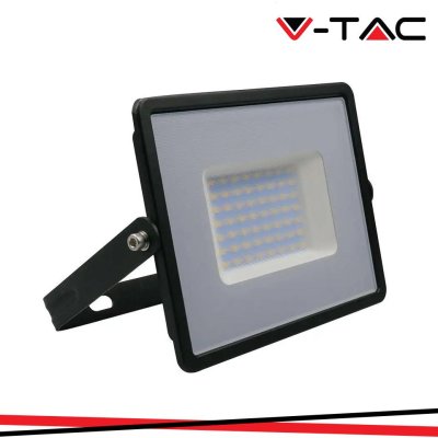 50W LED PROIETTORE SMD E-SERIES CORPO NERO 3000K
